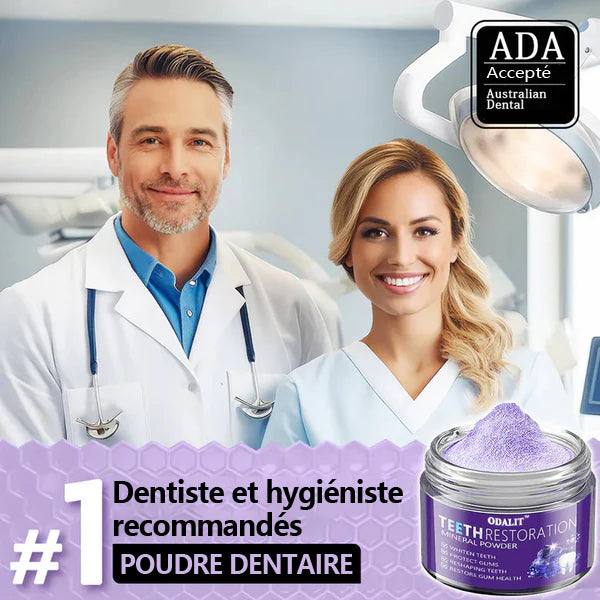 ODALIT™ 𝐓𝐞𝐞𝐭𝐡 𝐑𝐞𝐬𝐭𝐨𝐫𝐚𝐭𝐢𝐨𝐧 𝐏𝐨𝐮𝐝𝐫𝐞 𝐌𝐢𝐧é𝐫𝐚𝐥𝐞👨‍⚕️(𝐑𝐞𝐜𝐨𝐦𝐦𝐚𝐧𝐝é 𝐩𝐚𝐫 𝐀𝐬𝐬𝐨𝐜𝐢𝐚𝐭𝐢𝐨𝐧 𝐃𝐞𝐧𝐭𝐚𝐢𝐫𝐞 𝐅𝐫𝐚𝐧ç𝐚𝐢𝐬𝐞)