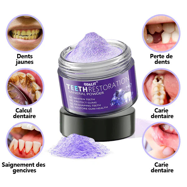 ODALIT™ 𝐓𝐞𝐞𝐭𝐡 𝐑𝐞𝐬𝐭𝐨𝐫𝐚𝐭𝐢𝐨𝐧 𝐏𝐨𝐮𝐝𝐫𝐞 𝐌𝐢𝐧é𝐫𝐚𝐥𝐞👨‍⚕️(𝐑𝐞𝐜𝐨𝐦𝐦𝐚𝐧𝐝é 𝐩𝐚𝐫 𝐀𝐬𝐬𝐨𝐜𝐢𝐚𝐭𝐢𝐨𝐧 𝐃𝐞𝐧𝐭𝐚𝐢𝐫𝐞 𝐅𝐫𝐚𝐧ç𝐚𝐢𝐬𝐞)