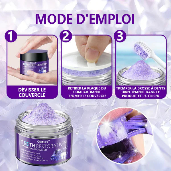 ODALIT™ 𝐓𝐞𝐞𝐭𝐡 𝐑𝐞𝐬𝐭𝐨𝐫𝐚𝐭𝐢𝐨𝐧 𝐏𝐨𝐮𝐝𝐫𝐞 𝐌𝐢𝐧é𝐫𝐚𝐥𝐞👨‍⚕️(𝐑𝐞𝐜𝐨𝐦𝐦𝐚𝐧𝐝é 𝐩𝐚𝐫 𝐀𝐬𝐬𝐨𝐜𝐢𝐚𝐭𝐢𝐨𝐧 𝐃𝐞𝐧𝐭𝐚𝐢𝐫𝐞 𝐅𝐫𝐚𝐧ç𝐚𝐢𝐬𝐞)